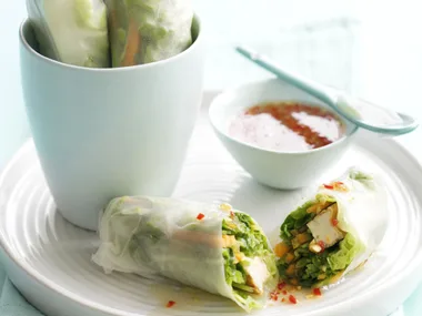 Vegetable and tofu rolls