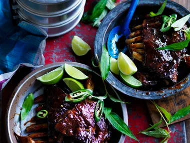 Tamarind and lemon grass lamb ribs