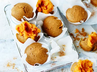 Maple gingerbread muffins with kumara butter