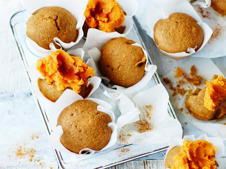 Maple gingerbread muffins with kumara butter