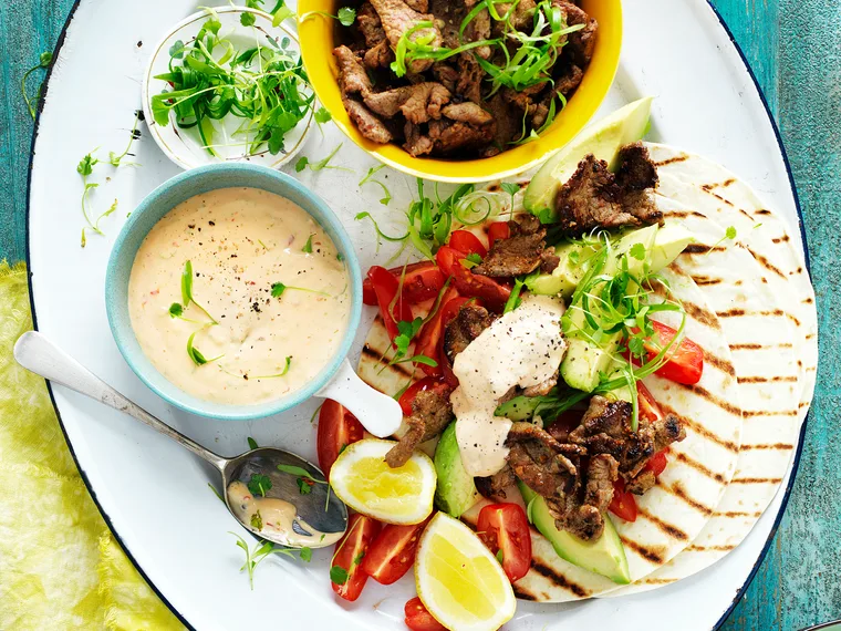 Mexican beef tortillas