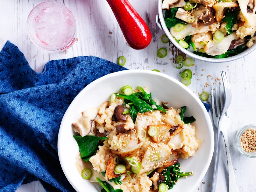 Butter miso mushroom risotto | Women's Weekly Food