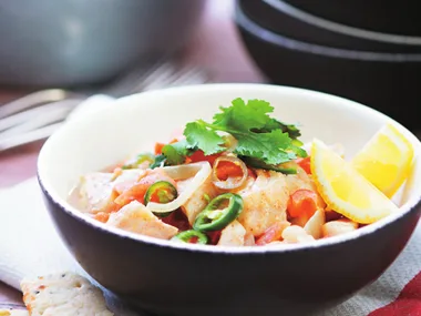 Coconut fish curry