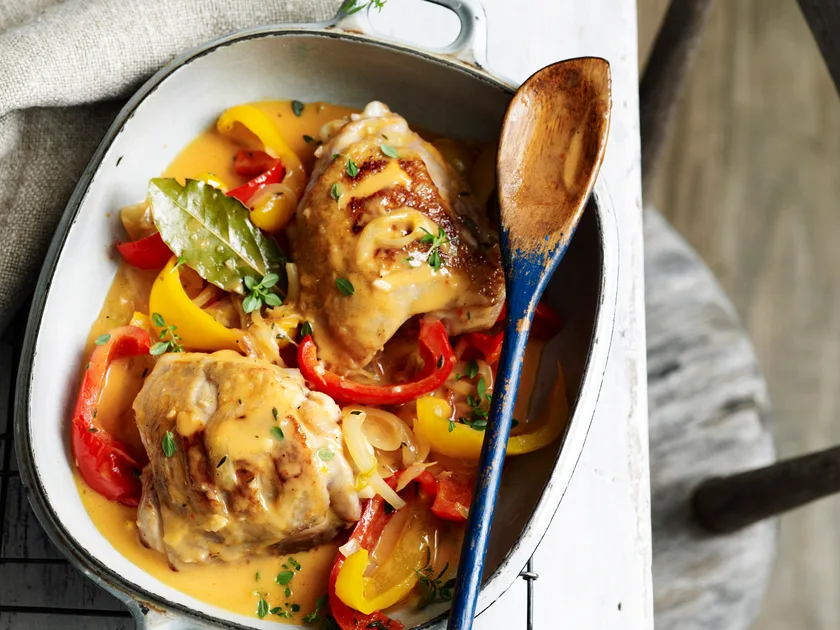 Pressure-cooker chicken with capsicum | Women's Weekly Food