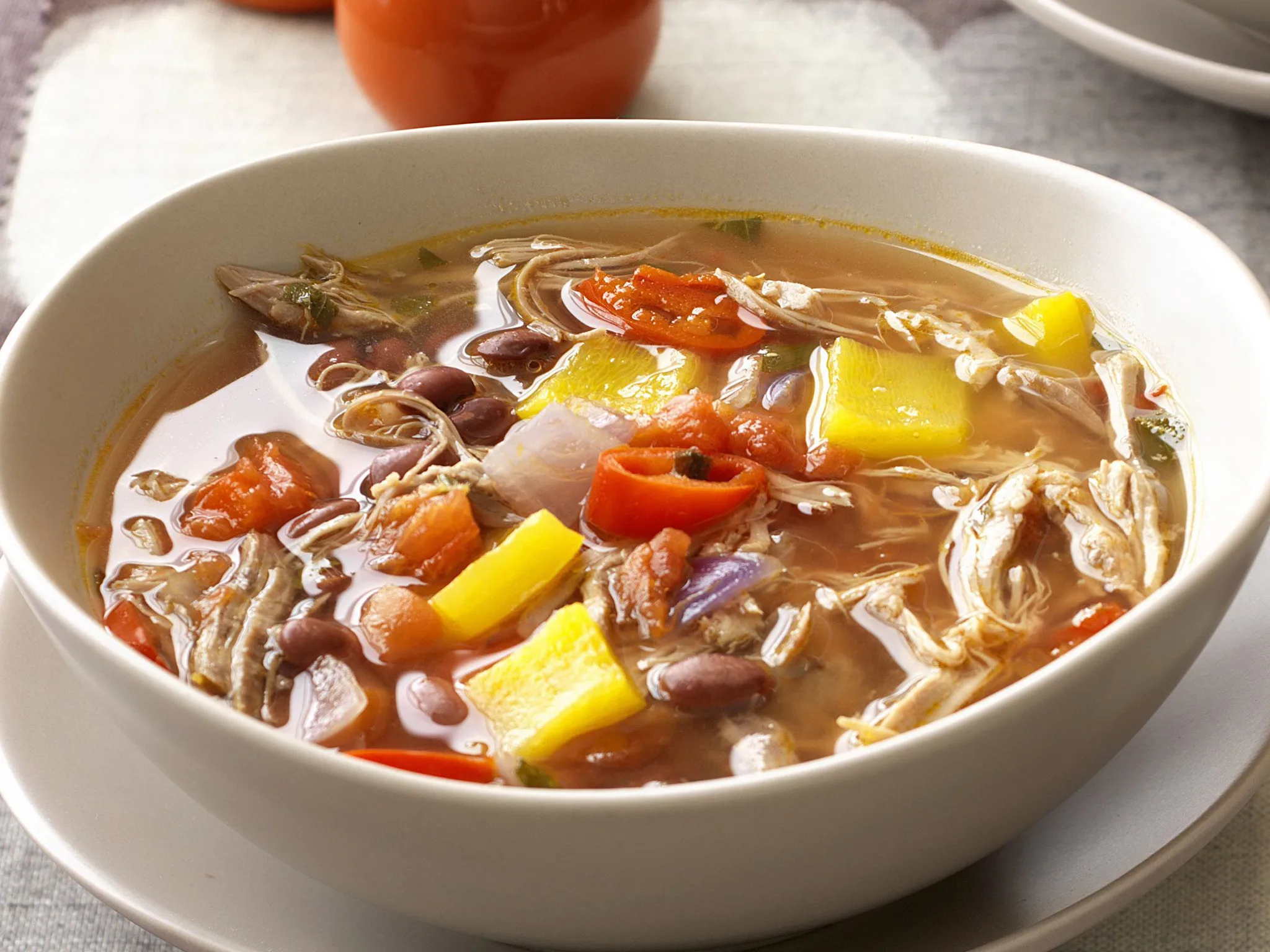 MEXICAN BEAN AND SHREDDED PORK SOUP