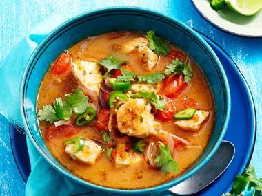 Mexican spicy fish soup