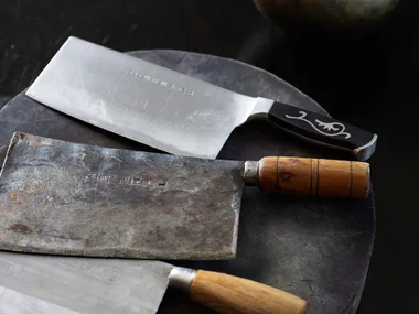 Knives on a chopping board