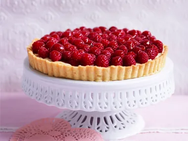 French raspberry tart