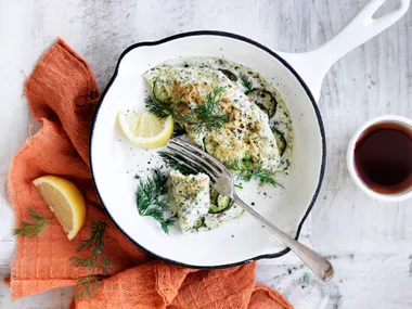 Spicy zucchini omelette