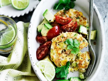 Zucchini and corn fritters