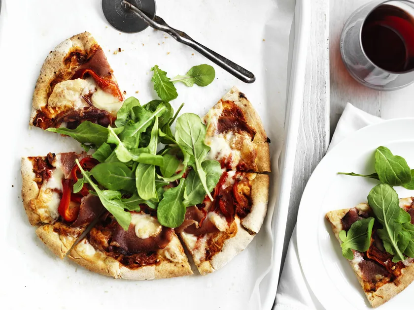 Taleggio, prosciutto and rocket pizzas | Women's Weekly Food