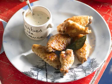Roast chicken with tarragon cream