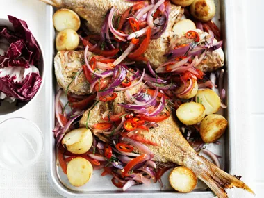 Asian baked snapper