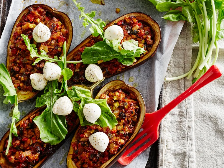 Baked eggplant