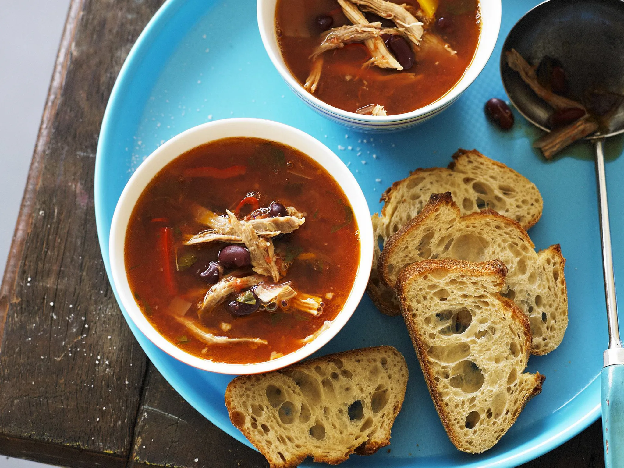 shredded pork andamp; bean soup