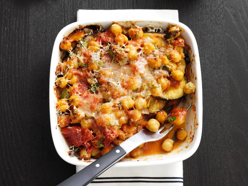 Chickpea and vegetable gratin