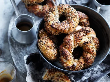 Sesame Turkish ring breads