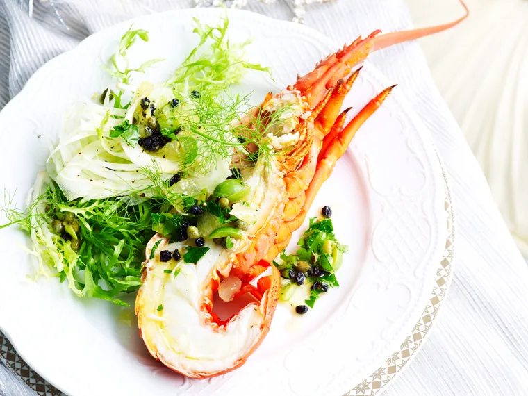 Lobster with fennel salad