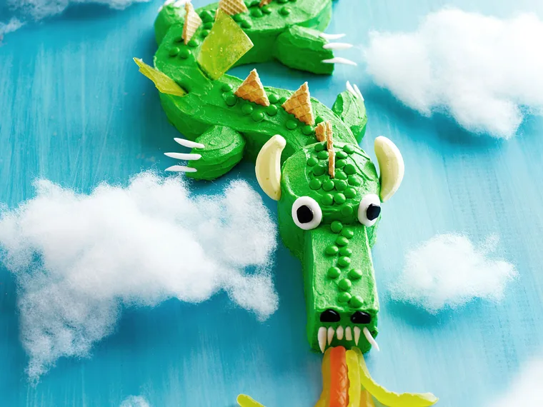 Sparky, the fire&minus;breathing dragon
