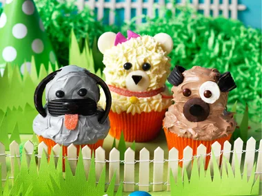 Cute doggie cupcakes