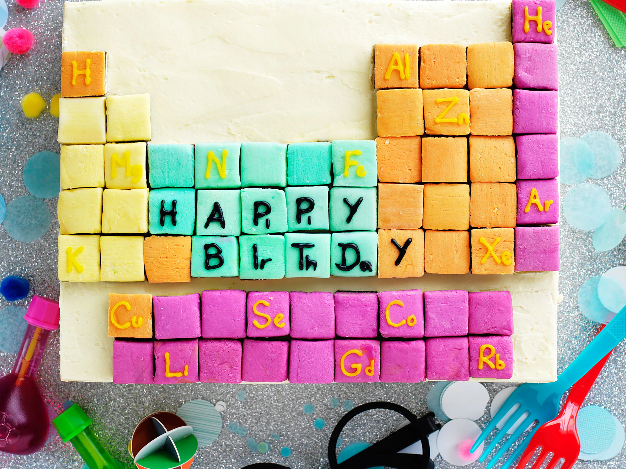Periodic table cake