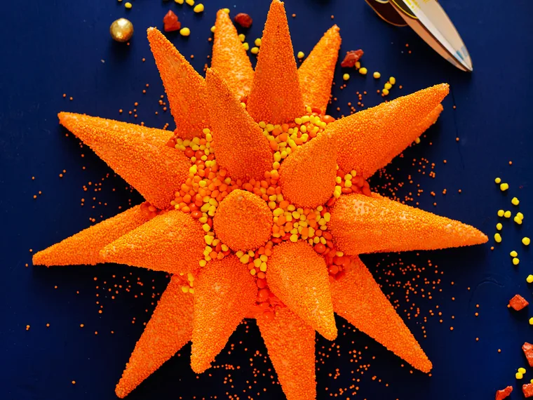 Star burst cake