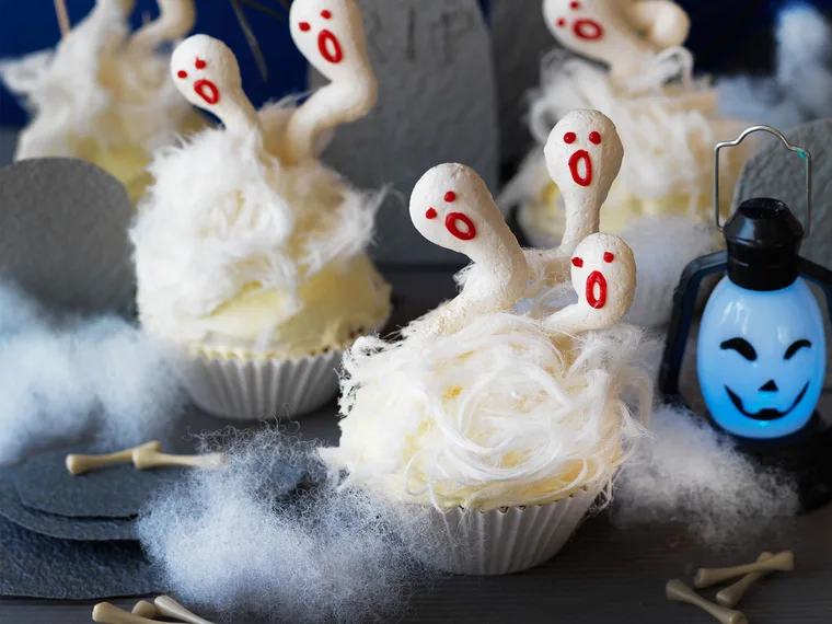 Ghostly cupcakes