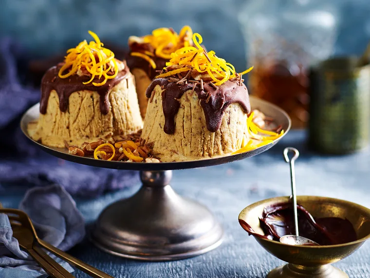 Cheat&rsquo;s frozen Christmas puddings