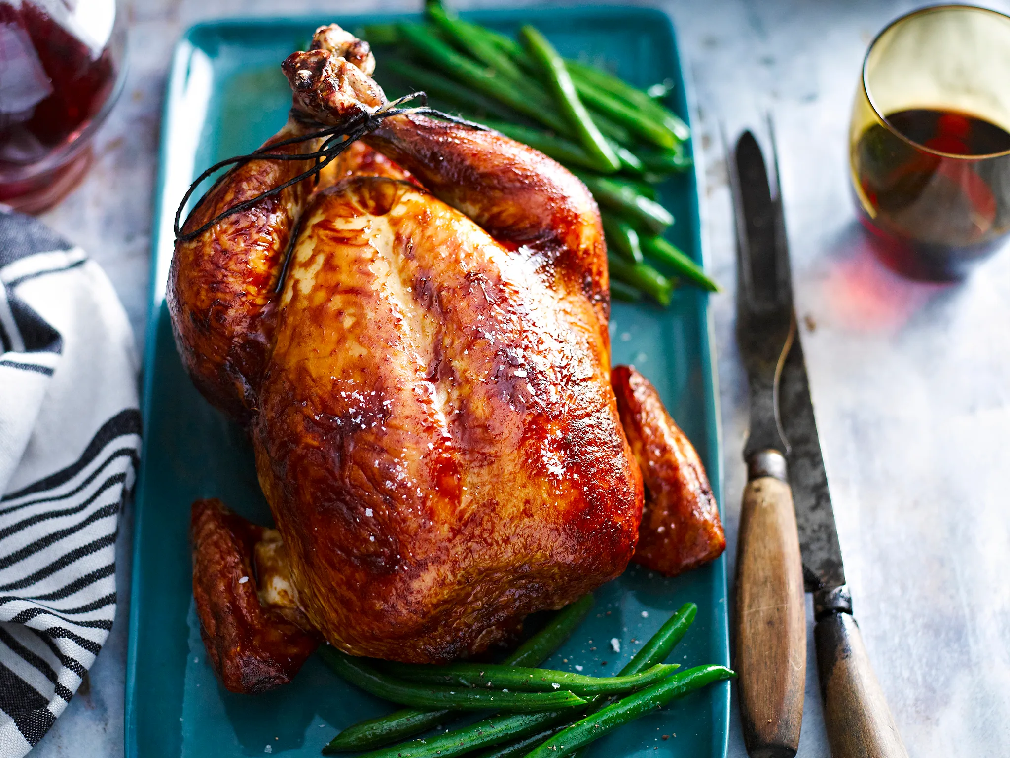 Classic roast chicken with gravy-image