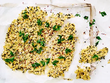 Chilli parmesan wafers
