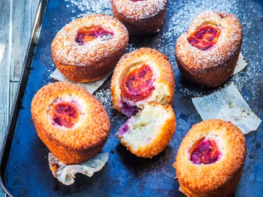 Tamarillo and coconut friands