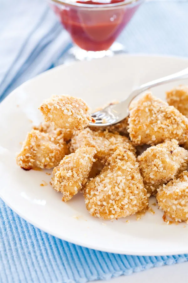 Sesame coated chicken