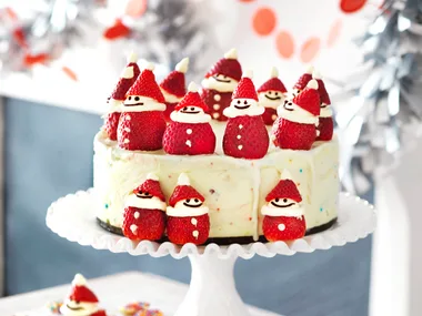 Santa Claus Christmas ice-cream cake