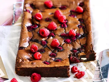 chocolate raspberry brownies