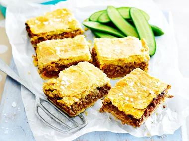 Savoury beef mince slice