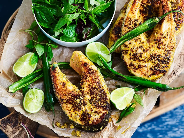 Thai-spiced salmon cutlets