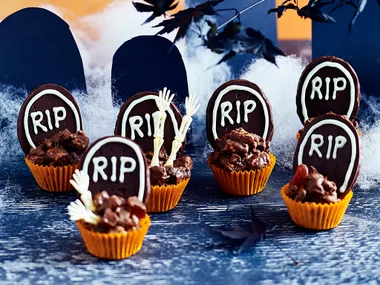 Halloween rocky road graveyards