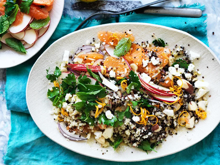 Five grain salad with feta and oranges | Women's Weekly Food
