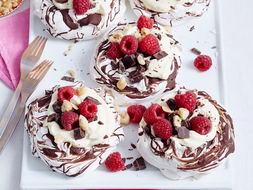 Choc hazelnut mini pavlovas | Women's Weekly Food