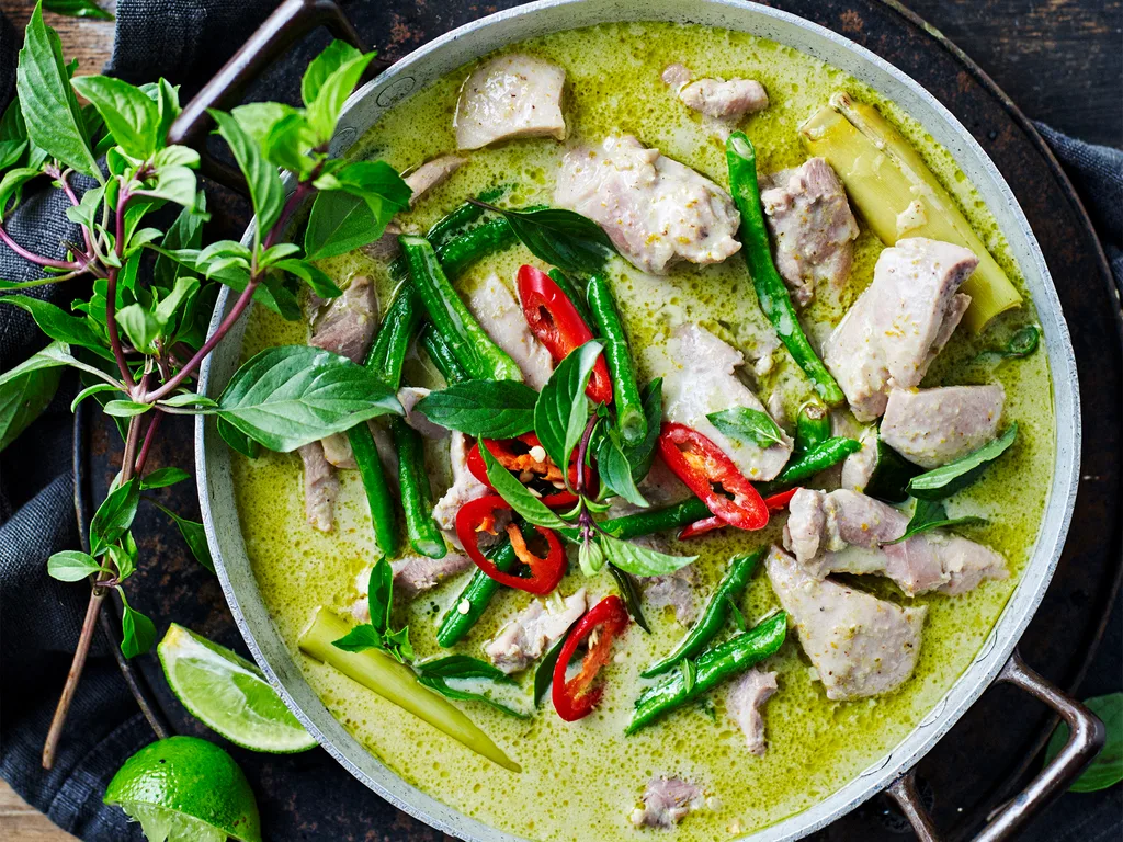 green chicken curry