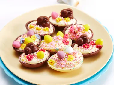 Chocolate marshmallow Easter eggs