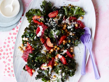 kale, orange and seed salad