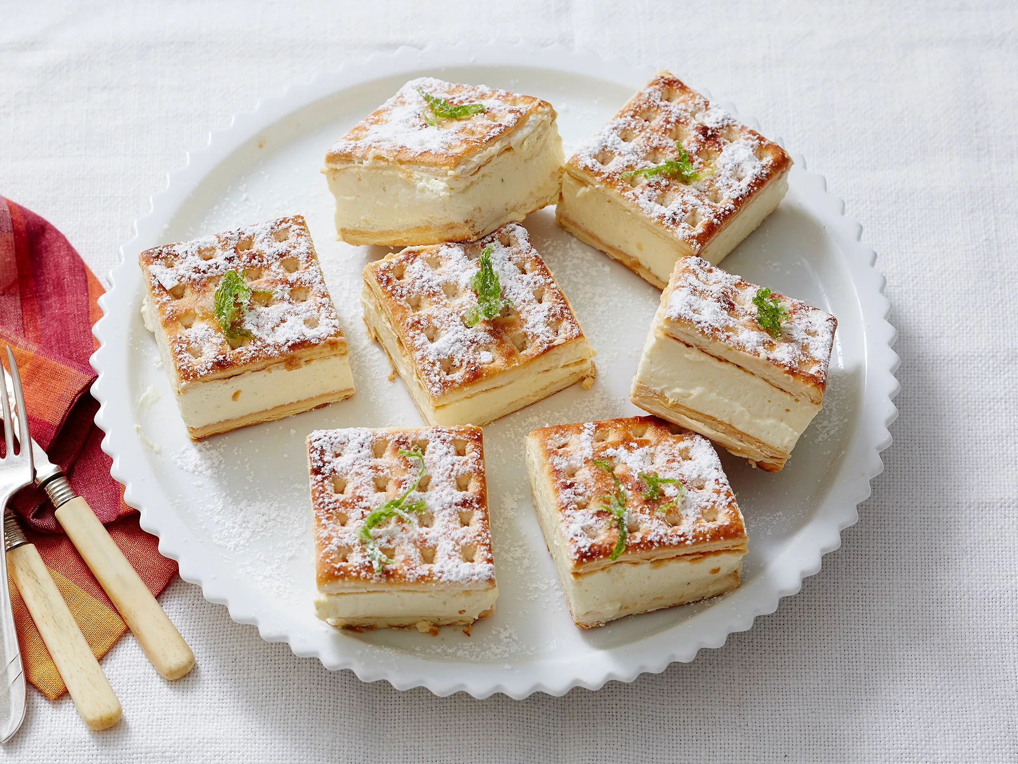 Lattice biscuit citrus cheesecake-image