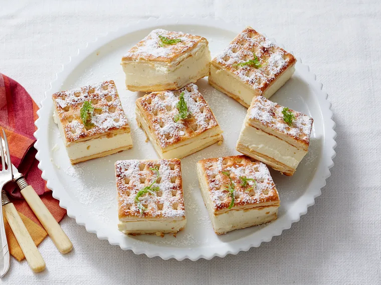 lattice biscuit citrus cheesecake