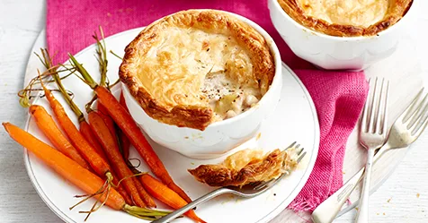 Creamy chicken and vegetable pot pies | Women's Weekly Food