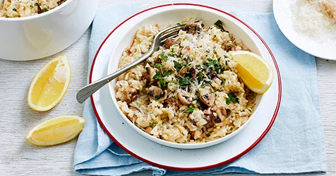 Bacon and mushroom risotto | Women's Weekly Food