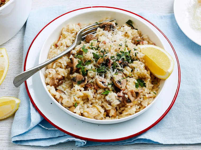 easy mushroom risotto