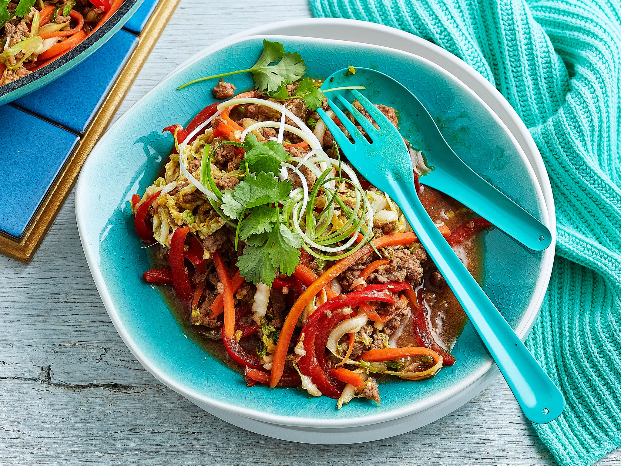 Mongolian lamb mince with wombok-image