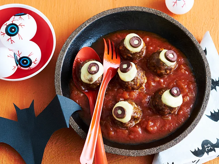 meatball eyes for halloween