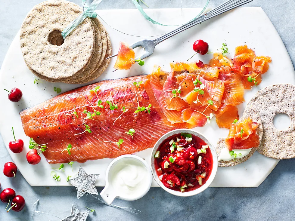 salmon gravlax accompaniments